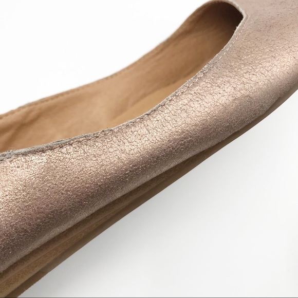 LUCKY BRAND Bylando Rose Gold Pointed Toe Flats Shoes - Picture 8 of 13